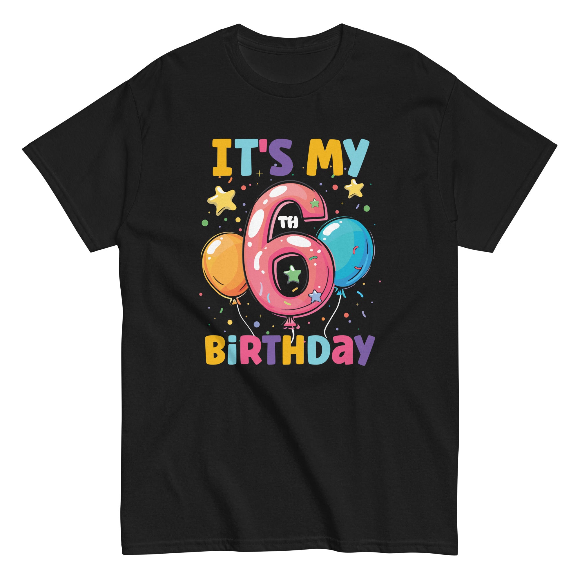 its-my-6th-birthday-sweet-candy-6-year-old-girl-party-unisex-classic-tee