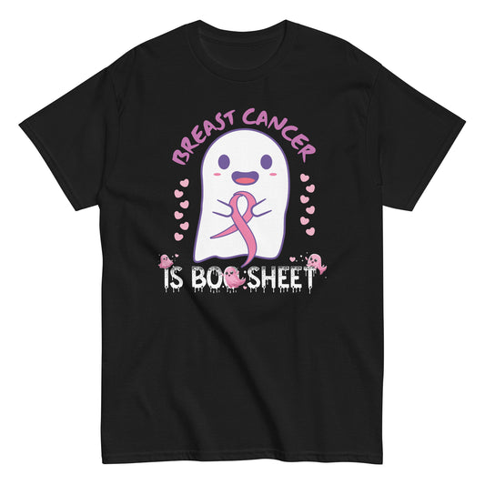 Breast Cancer Is Boo Sheet Halloween Breast Cancer Awareness Unisex classic tee