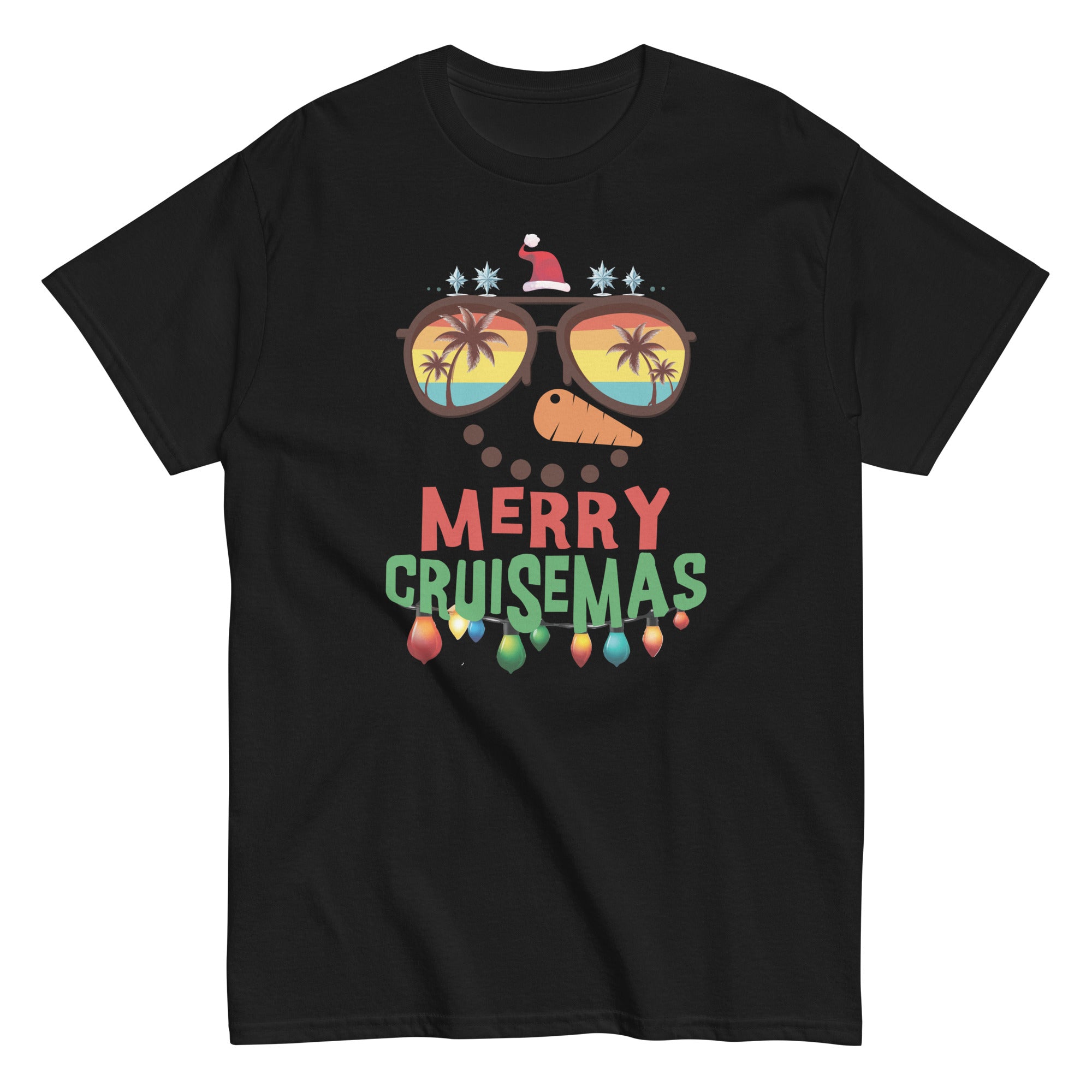 merry-cruisemas-2025-christmas-santa-snowman-cruise-unisex-classic-tee