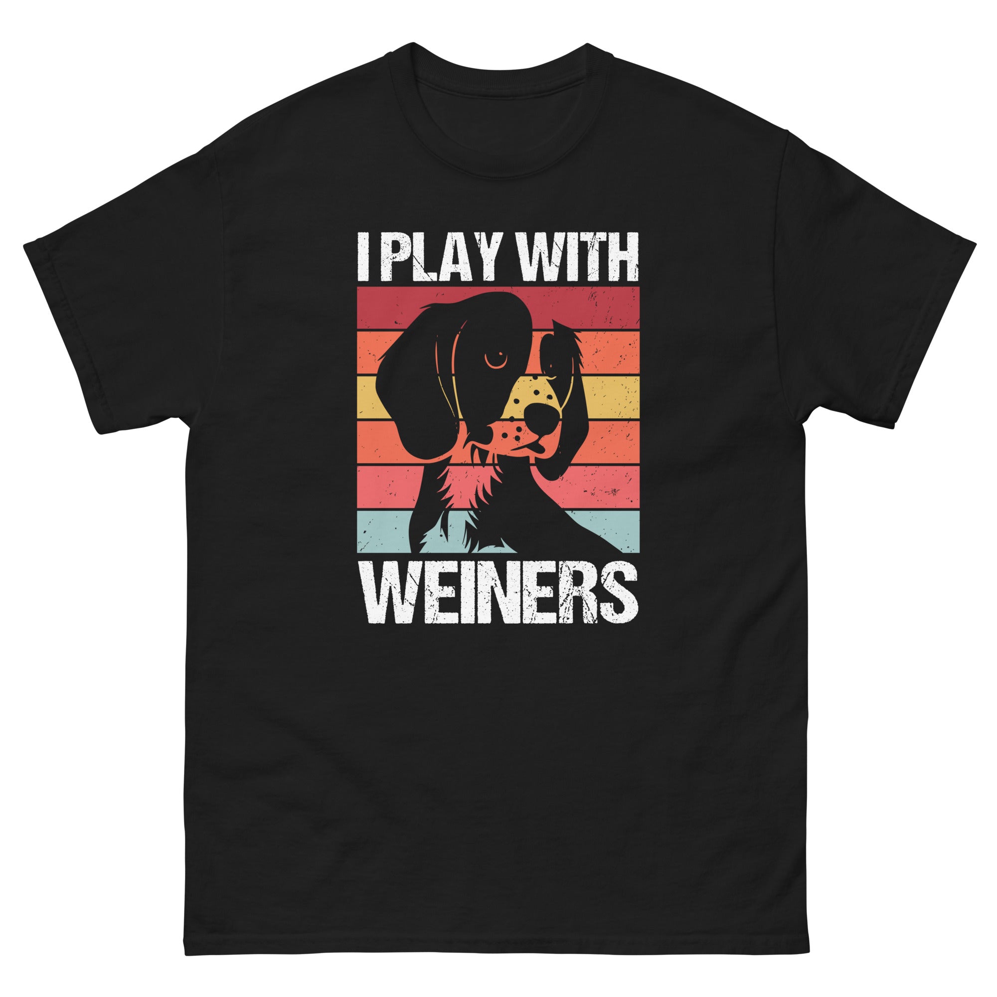 funny-i-play-with-weiners-dog-gifts-for-men-women-dachshund-unisex-classic-tee