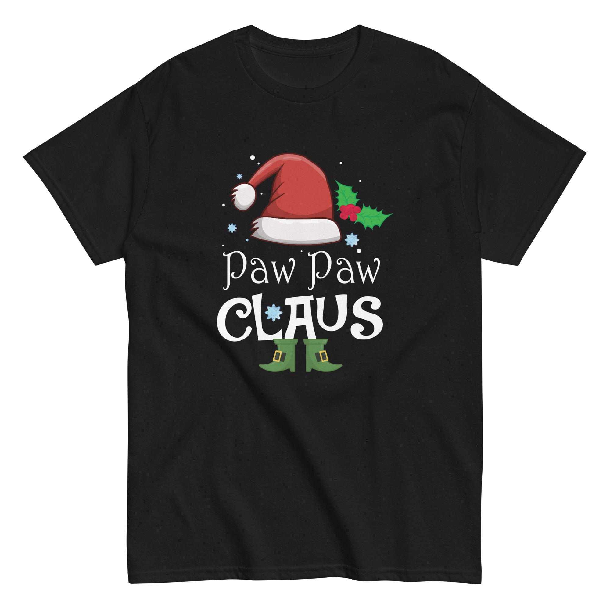 paw-paw-claus-christmas-santa-family-matching-pajamas-xmas-unisex-classic-tee