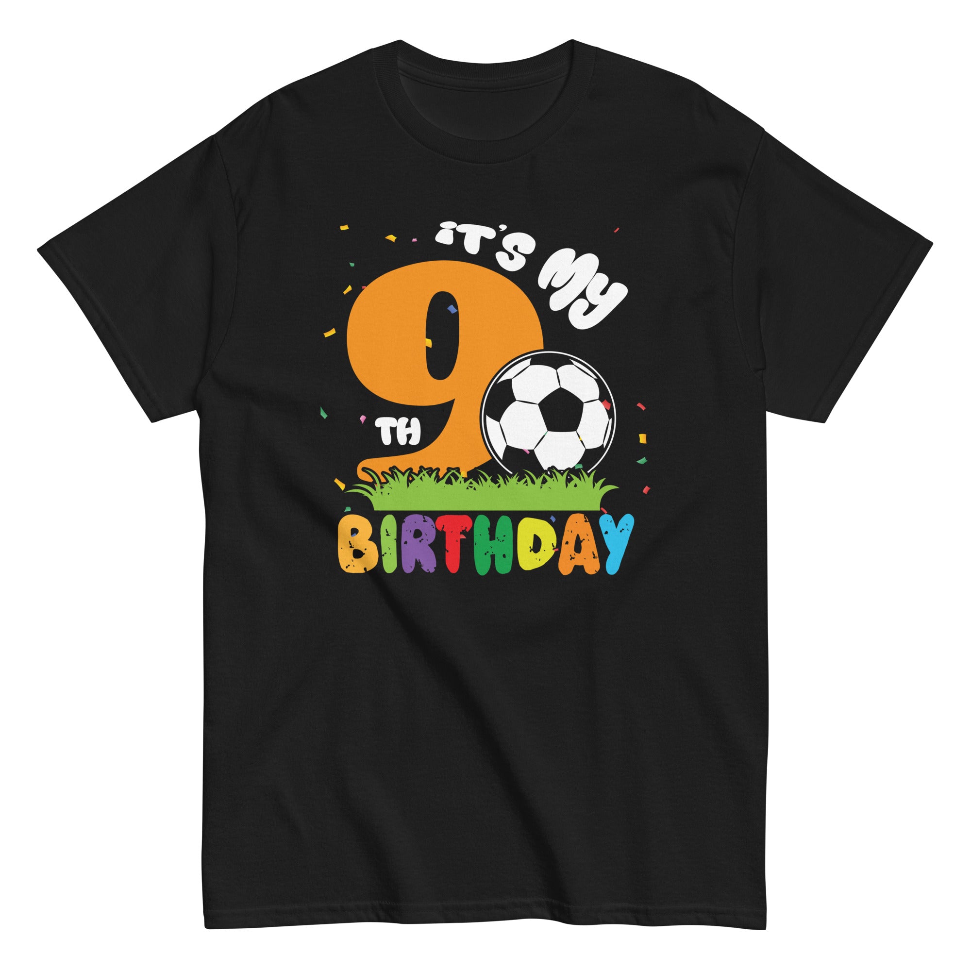 its-my-9th-birthday-soccer-soccer-birthday-party-9-year-old-unisex-classic-tee