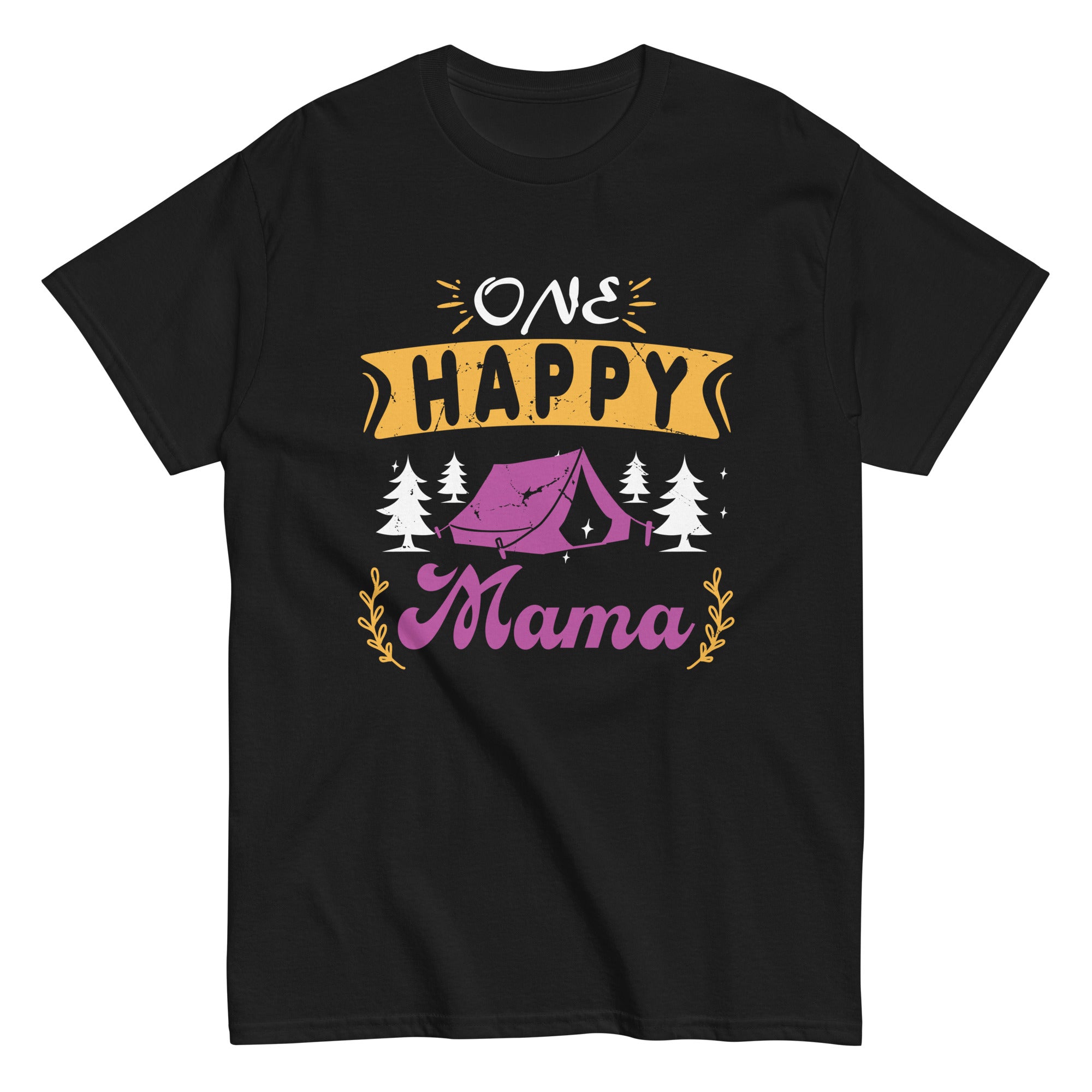 one-happy-mama-happy-camper-matching-family-first-birthday-unisex-classic-tee