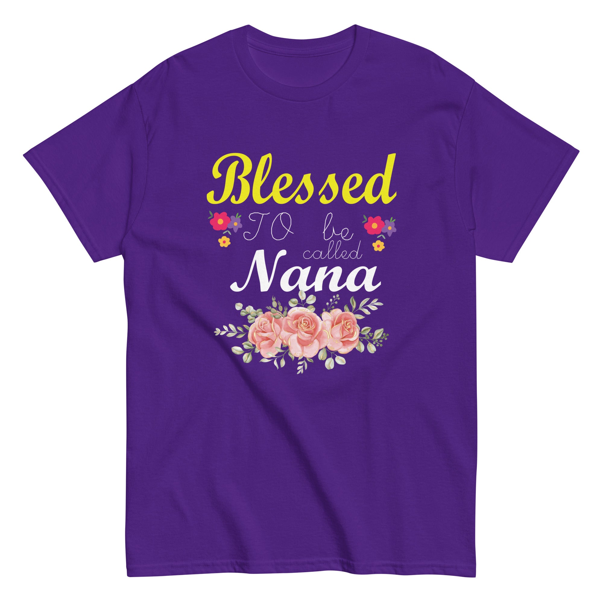 Blessed To Be Nana Women Grandma Mother_s Day Christmas Unisex classic tee